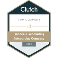 top clutch.co financ accounting outsourcing company 2023 award